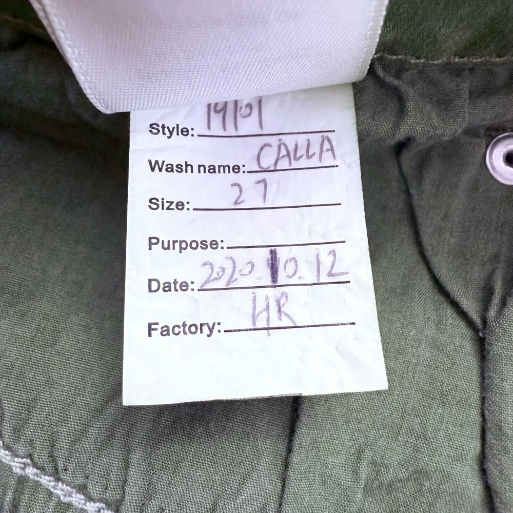 Nicole Miller Artelier Green Flare Jeans Size 27 - Picture 10 of 11